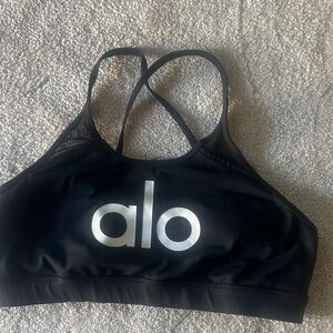 ALO Yoga Black Strappy Bodysuit